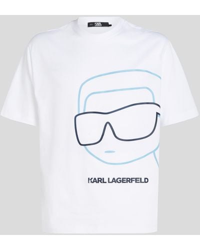 Karl Lagerfeld T-shirt À Motif K/ikonik - Blanc