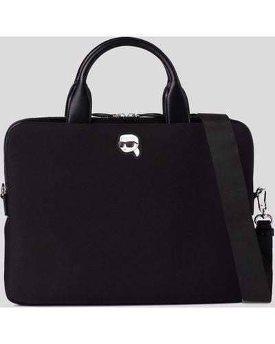 Karl Lagerfeld K/ikonik Laptop Bag - Black