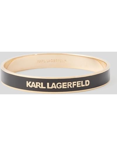 Karl Lagerfeld K/essential Large Bangle - Metallic