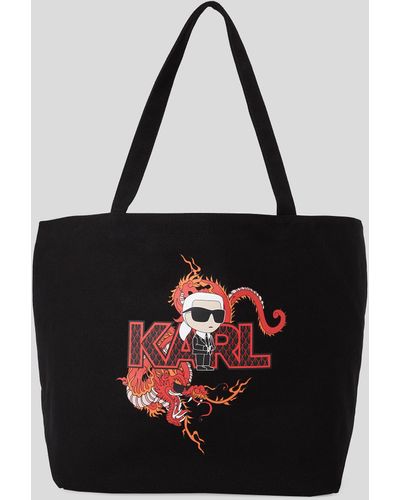 Karl Lagerfeld K/ikonik Lunar New Year Shopper - Black