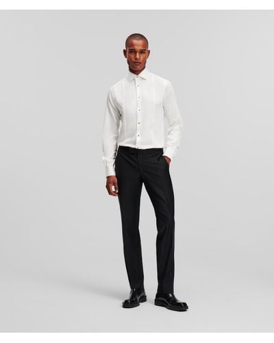 Karl Lagerfeld Pantalon Étincelant - Blanc