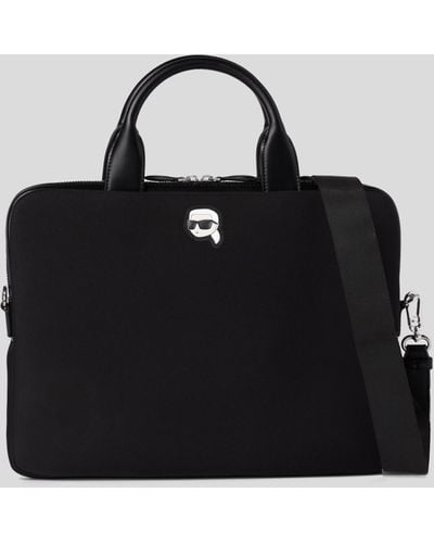 Karl Lagerfeld K/ikonik Karl Laptop Bag - Black