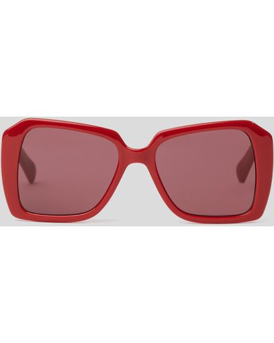 Karl Lagerfeld Kl Monogram Glam Sunglasses - Red