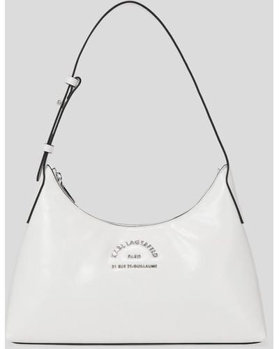 Karl Lagerfeld Rue St-guillaume Shoulder Bag - White