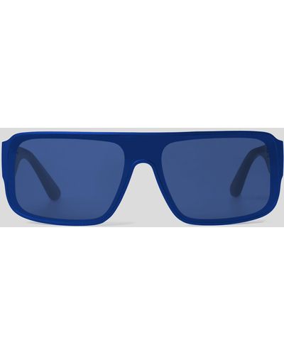 Karl Lagerfeld Kl Monogram Logo Sunglasses - Blue