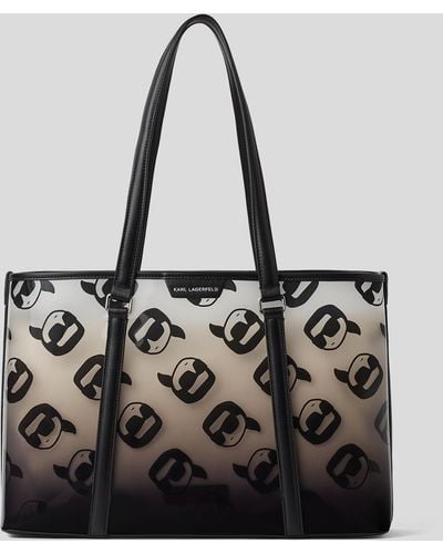Karl Lagerfeld K/ikonik Beach Tote Bag - Black