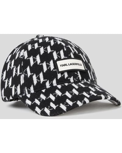 Karl Lagerfeld Casquette De Baseball K/monogram - Blanc