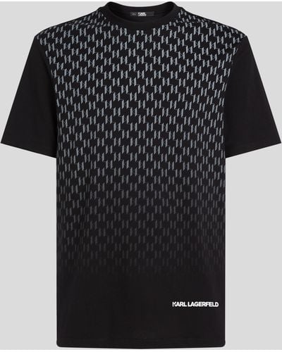 Karl Lagerfeld Kl Monogram T-shirt - Black