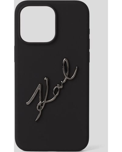 Karl Lagerfeld Coque De Protection K/signature Pour Iphone 15 Pro Max - Noir