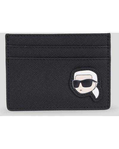 Karl Lagerfeld K/ikonik Kore Cardholder - Black