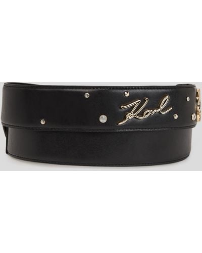 Karl Lagerfeld K/pins Shoulder Strap - Black