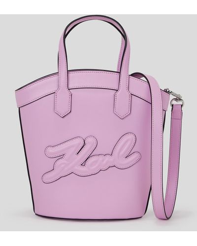 Karl Lagerfeld K/signature Tulip Small Tote Bag - Pink