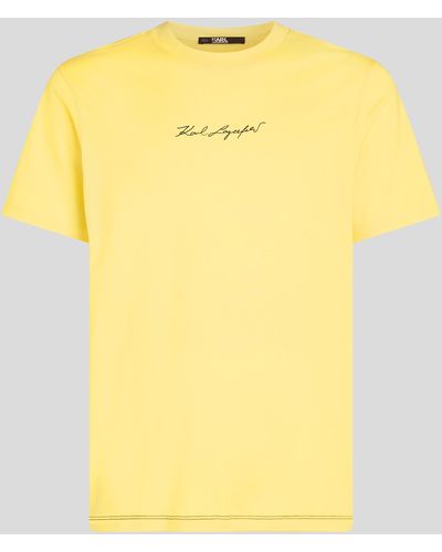 Karl Lagerfeld Karl Signature T-shirt - Yellow