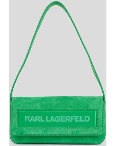 Karl Lagerfeld Sac Porté Épaule À Rabat De Taille Moyenne Ikon K - Vert