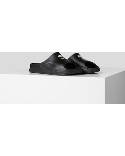 Karl Lagerfeld Skoona K/ikonic Slides - Black