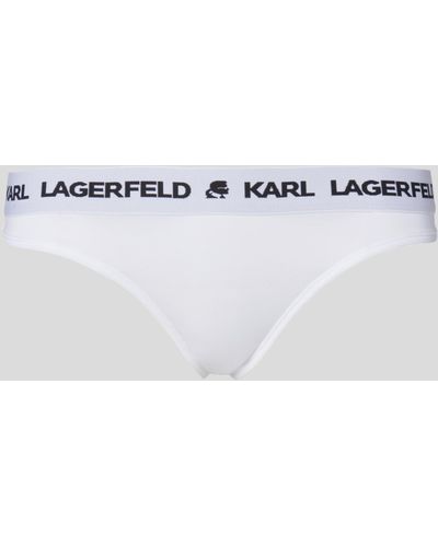 Karl Lagerfeld Culotte À Logo - Métallisé