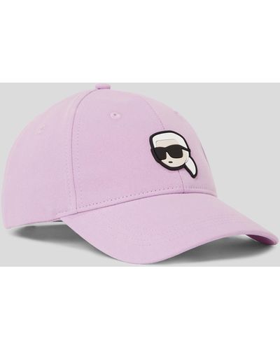 Karl Lagerfeld Ikonik Baseball Cap - Purple