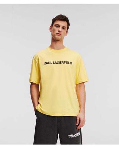 Karl Lagerfeld T-shirt À Logo Karl - Jaune