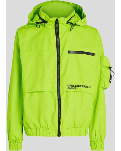 Karl Lagerfeld Klj Utility Zip-up Jacket - Green