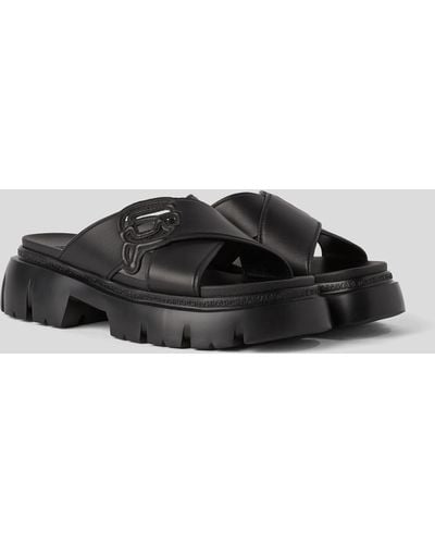 Karl Lagerfeld Karl Ikonik Nft Sun Trekka Sandals - Black