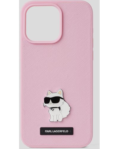 Karl Lagerfeld Coque K/ikonik Choupette Pour Iphone 15 Pro Max - Rose