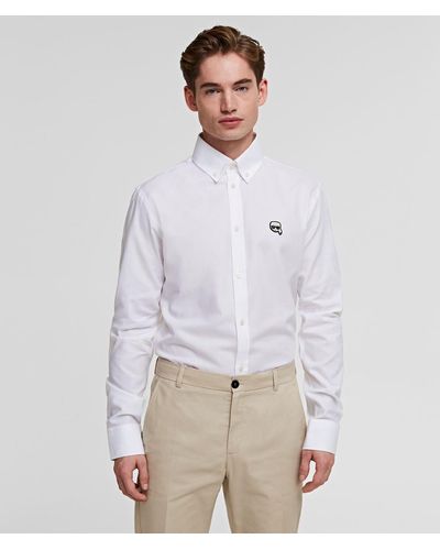 Karl Lagerfeld Ikonik Oxford Shirt - White