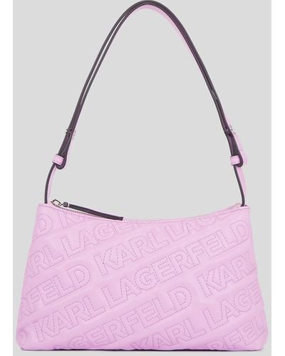 Karl Lagerfeld K/essential Kuilt Shoulder Bag - Pink
