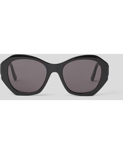 Karl Lagerfeld Kl Monogram Logo Sunglasses - Blue