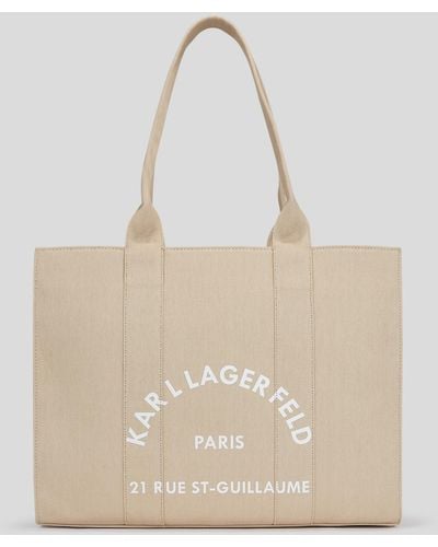 Karl Lagerfeld Rue St-guillaume Large Shopper - Natural