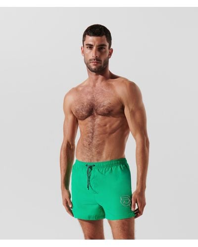 Karl Lagerfeld K/ikonik Board Shorts - Green