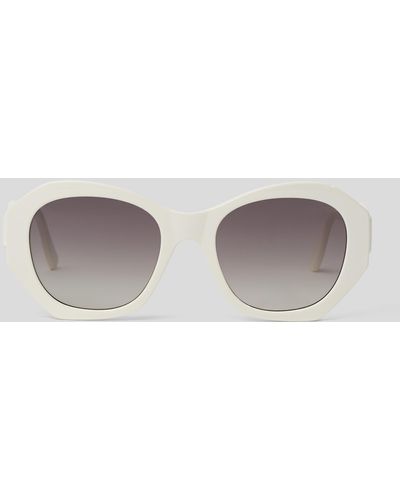 Karl Lagerfeld Kl Monogram Logo Sunglasses - Grey
