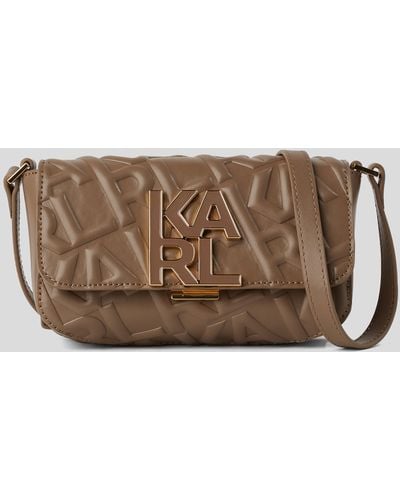 Karl Lagerfeld K/karl Logo Crossbody Bag - Brown