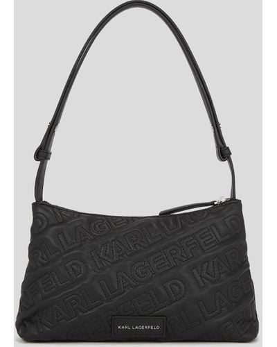Karl Lagerfeld K/essential Kuilt Shoulder Bag - Black