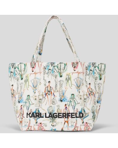 Karl Lagerfeld K/sketches Shopper - Metallic