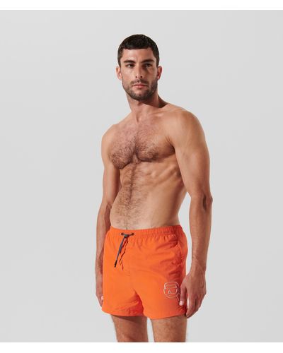 Karl Lagerfeld Short De Surf K/ikonik - Orange