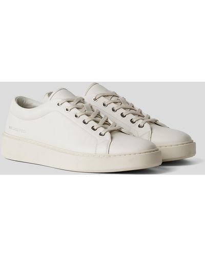 Karl Lagerfeld Flint Leather Trainers - White