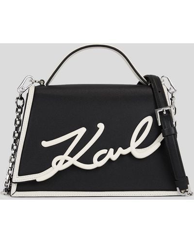 Karl Lagerfeld K/signature Small Crossbody Bag - Black