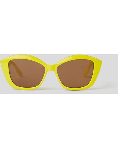 Karl Lagerfeld Kl Monogram Sunglasses - Yellow
