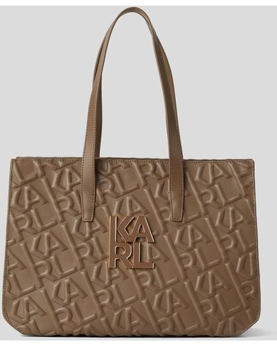 Karl Lagerfeld K/karl Logo Tote Bag - Brown
