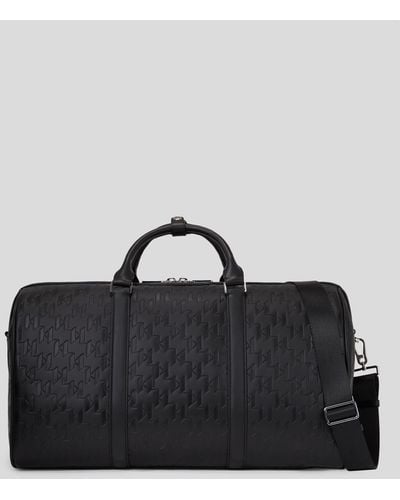 Karl Lagerfeld K/loom Leather Weekender - Black