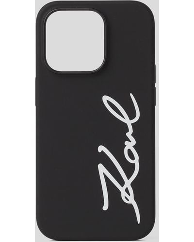 Karl Lagerfeld Coque Logo Karl Signature Pour Iphone 14 Pro - Noir