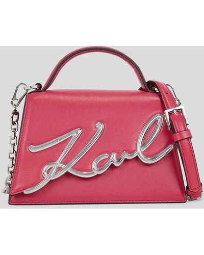 Karl Lagerfeld K/signature Small Crossbody Bag - Pink
