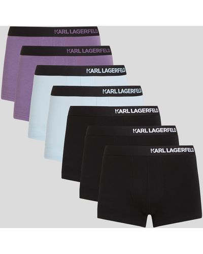 Karl Lagerfeld Caleçons Avec Logo Karl Sur La Hanche - Lot De 7 - Multicolore