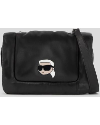 Karl Lagerfeld K/ikonik Puffy Crossbody Bag - Black