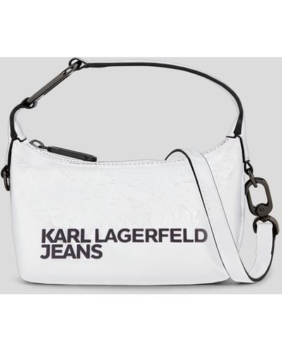 Karl Lagerfeld Klj Essential Logo Hobo Bag - Natural