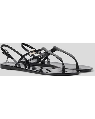 Karl Lagerfeld Karl Ikonik Nft Jelly Sandals - Black