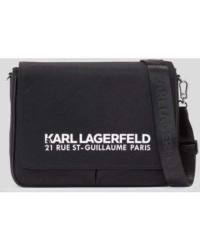 Karl Lagerfeld Rue St-guillaume Messenger Bag - Black