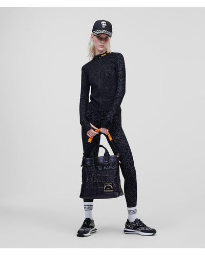 Karl Lagerfeld Rue St-guillaume K Dots Zip-up Jacket - Black