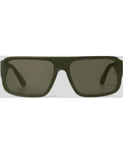 Karl Lagerfeld Kl Monogram Logo Sunglasses - Green