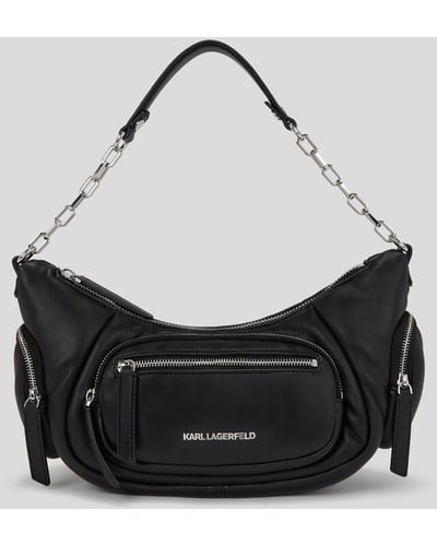 Karl Lagerfeld K/city Medium Shoulder Bag - Black